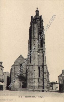 Carte postale ancienne L'Église — Bressuire (Deux-Sèvres)