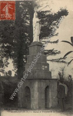Carte postale ancienne Moulins — Mauléon (Deux-Sèvres)