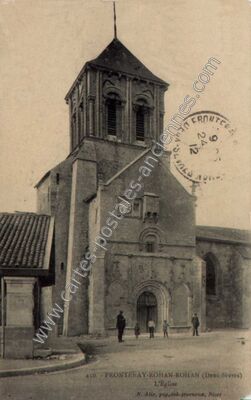 Carte postale ancienne L'Église — Frontenay-Rohan-Rohan (Deux-Sèvres)