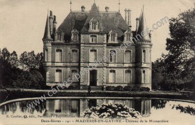 Carte postale ancienne Chateau de la Mesnardiere — Mazières-en-Gâtine (Deux-Sèvres)