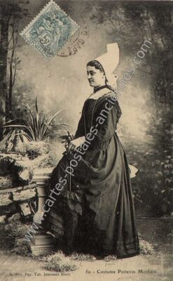 Carte postale ancienne Costume Mothais — La Mothe-Saint-Héray (Deux-Sèvres)