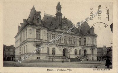 Carte postale ancienne L'Hôtel de Ville — Niort (Deux-Sèvres)