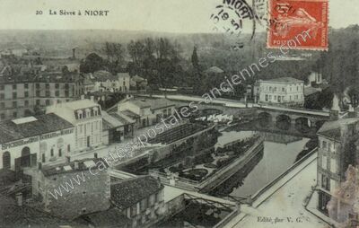 Carte postale ancienne La Sèvre — Niort (Deux-Sèvres)