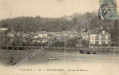 Carte postale ancienne Groupe de Maisons — Jouy-en-Josas (Yvelines)