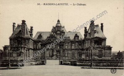 Carte postale ancienne Chateau de Maisons Laffitte — Maisons-Laffitte (Yvelines)