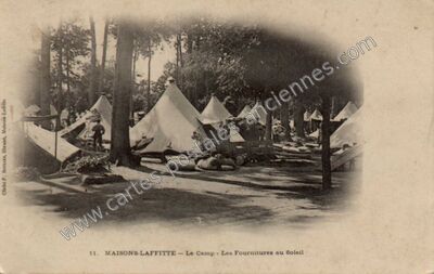 Carte postale ancienne Le Camp · Les Fournitures au Soleil — Maisons-Laffitte (Yvelines)
