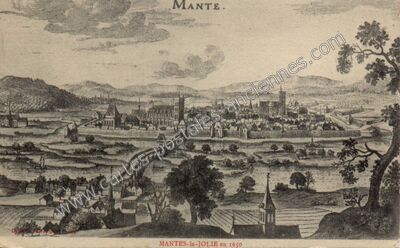 Carte postale ancienne Mantes la Jolie — Mantes-la-Jolie (Yvelines)