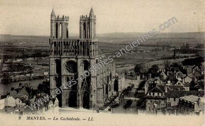 Carte postale ancienne Mantes — Mantes-la-Jolie (Yvelines)