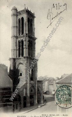 Carte postale ancienne Mantes — Mantes-la-Jolie (Yvelines)