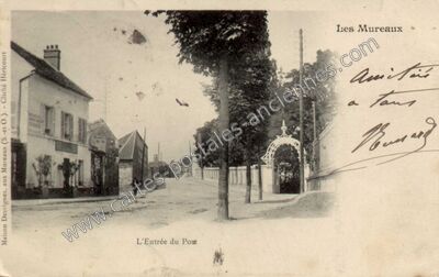 Carte postale ancienne L'Entrée du Pont — Les Mureaux (Yvelines)