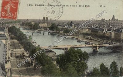 Carte postale ancienne Panorama — Paris 1e (Paris)