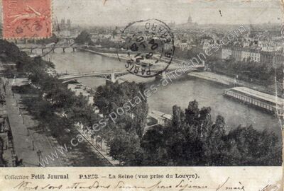 Carte postale ancienne Panorama — Paris 1e (Paris)