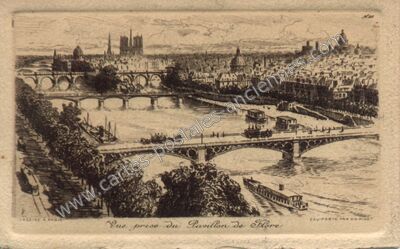 Carte postale ancienne Panorama — Paris 1e (Paris)