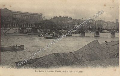 Carte postale ancienne Pont des Arts — Paris 1e (Paris)