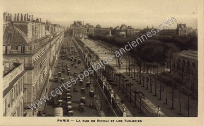 Carte postale ancienne Rue de Rivoli — Paris 1e (Paris)