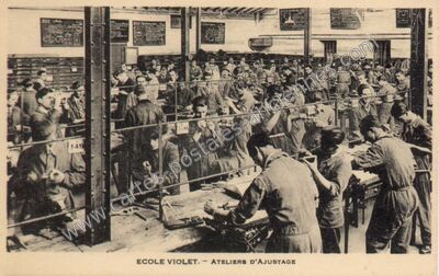 Carte postale ancienne Ecole Violet — Paris 15e (Paris)