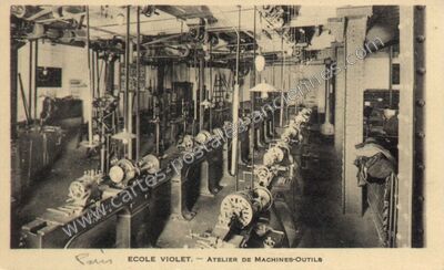 Carte postale ancienne Ecole Violet — Paris 15e (Paris)