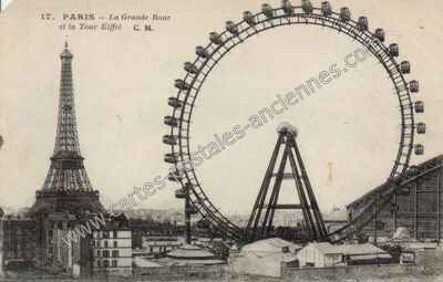 Carte postale ancienne Grande Roue — Paris 15e (Paris)