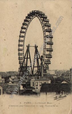 Carte postale ancienne Grande Roue — Paris 15e (Paris)