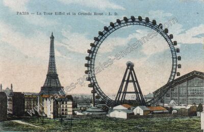 Carte postale ancienne Grande Roue — Paris 15e (Paris)