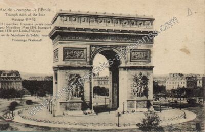 Carte postale ancienne Arc de Triomphe de l'Etoile — Paris 16e (Paris)