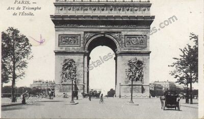 Carte postale ancienne Arc de Triomphe de l'Etoile — Paris 16e (Paris)