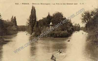 Carte postale ancienne Bois de Boulogne — Paris 16e (Paris)