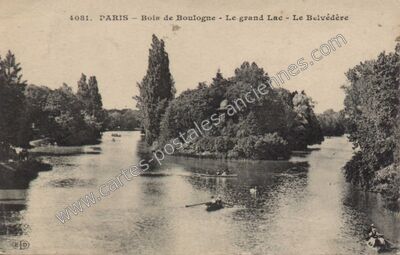 Carte postale ancienne Bois de Boulogne — Paris 16e (Paris)
