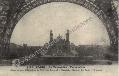 Carte postale ancienne Palais du Trocadero — Paris 16e (Paris)