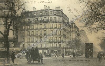 Carte postale ancienne Avenue de St Ouen — Paris 18e (Paris)