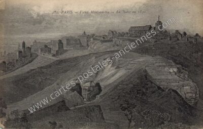 Carte postale ancienne Butte Montmartre — Paris 18e (Paris)