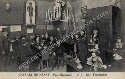 Carte postale ancienne Cabaret du Neant — Paris 18e (Paris)