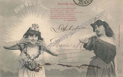 Carte postale ancienne Nouvelle Annee — Nouvelle Annee — Fantaisie