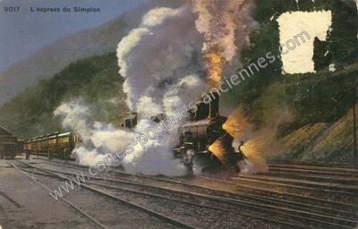 Carte postale ancienne Le Simplon