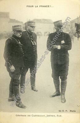 Carte postale ancienne generaux