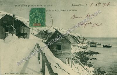 Carte postale ancienne St Pierre et Miquelon — Non Localisée (Saint-Pierre-et-Miquelon)