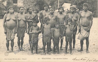 Carte postale ancienne Iracoubo — Cayenne (Guyane)