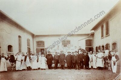 Carte postale ancienne Algrange 1908 — Algrange (Moselle)