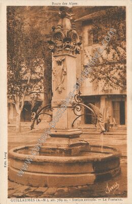 Carte postale ancienne La Fontaine — Guillaumes (Alpes-Maritimes)