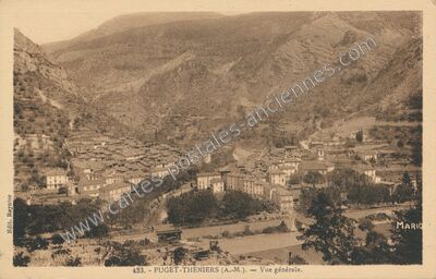 Carte postale ancienne Vue générale — Puget-Théniers (Alpes-Maritimes)