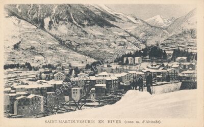 Carte postale ancienne Saint-Martin-Vésubie en hiver — Saint-Martin-Vésubie (Alpes-Maritimes)