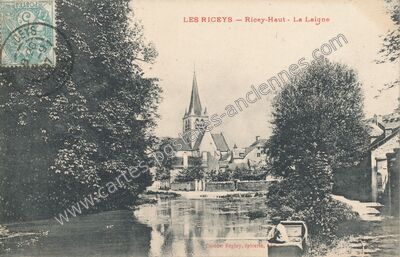 Carte postale ancienne Ricey-Haut - La Laigne — Les Riceys (Aube)