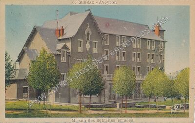 Carte postale ancienne Ceignac — Calmont (Aveyron)
