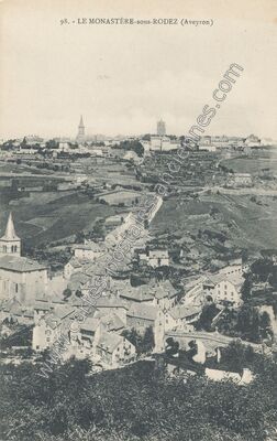 Carte postale ancienne Le Monastere sous Rodez — Le Monastère (Aveyron)