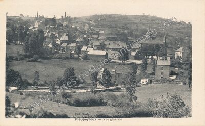 Carte postale ancienne Vue générale — Rieupeyroux (Aveyron)