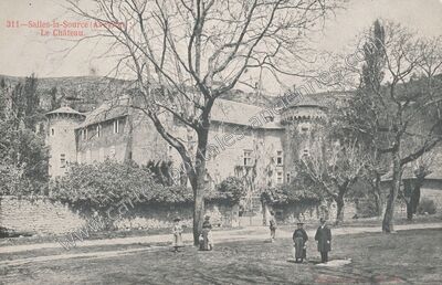 Carte postale ancienne Chateau de Salles la Source — Salles-la-Source (Aveyron)