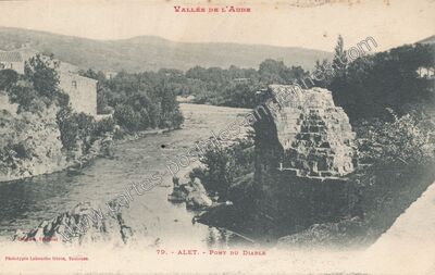 Carte postale ancienne Alet — Alet-les-Bains (Aude)