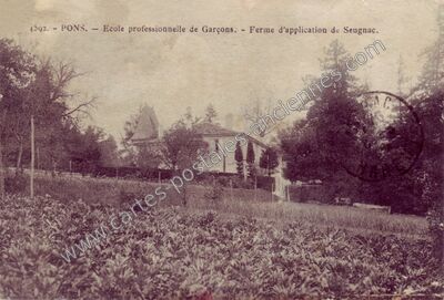 Carte postale ancienne Seugnac — Pons (Charente-Maritime)