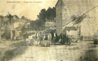 Carte postale ancienne Village des Commaillaux — Port-d'Envaux (Charente-Maritime)