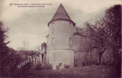 Carte postale ancienne Château de Rioux — Rioux (Charente-Maritime)